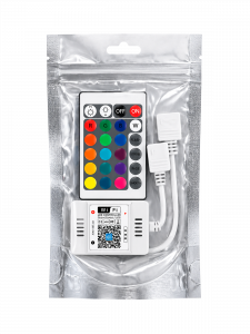 Огонек OG-LDL27 LED контроллер DC 12-24В (Wi-Fi, 2*RGB, 2*4PIN, пульт)